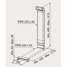 Hood accessory FABER RECYCLING KIT / Front recycling version / plinth min.60H GALILEO STRIPES / GALILEO SLIM