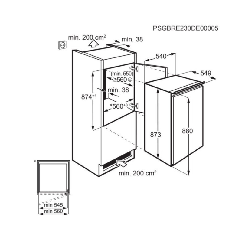 Refrigerator ELECTROLUX LFB2AE88S1