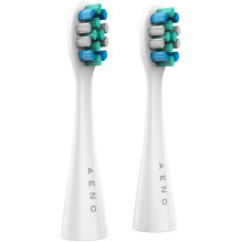 AENO Replacement toothbrush heads, White, Dupont bristles, 2pcs in set (for ADB0001S / ADB0002S)