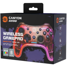 CANYON žaidimų pultelis Brighter GPW-04 Dongle Wireless Crystal