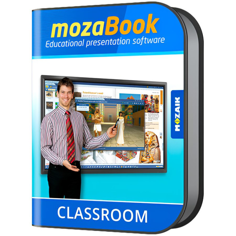 mozaBook CLASSROOM, interactive educational software for teachers, 1 year