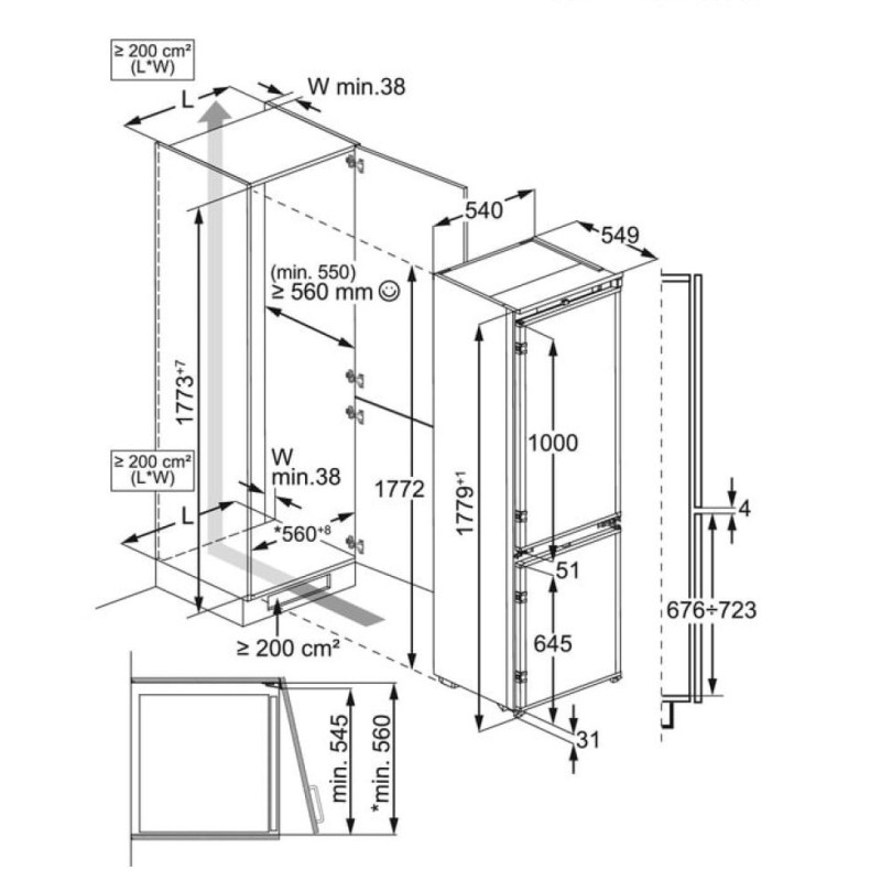 Refrigerator AEG TC6MS18FDS