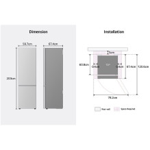 Refrigerator LG GBBS726BPY
