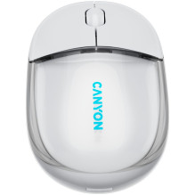 CANYON mouse OnClick 24 BT / Wireless Transparent / White