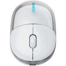 CANYON mouse OnClick 24 BT / Wireless Transparent / White
