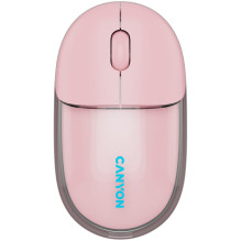 CANYON mouse OnClick 24 BT / Wireless Transparent / Pink