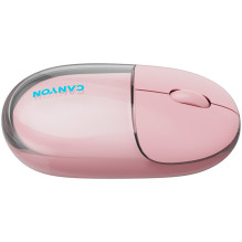 CANYON mouse OnClick 24 BT / Wireless Transparent / Pink