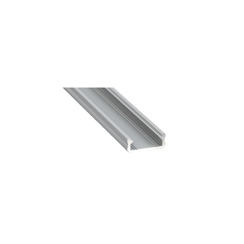 Aluminum surface profile for Lumines LED strips D (gray, 2m)