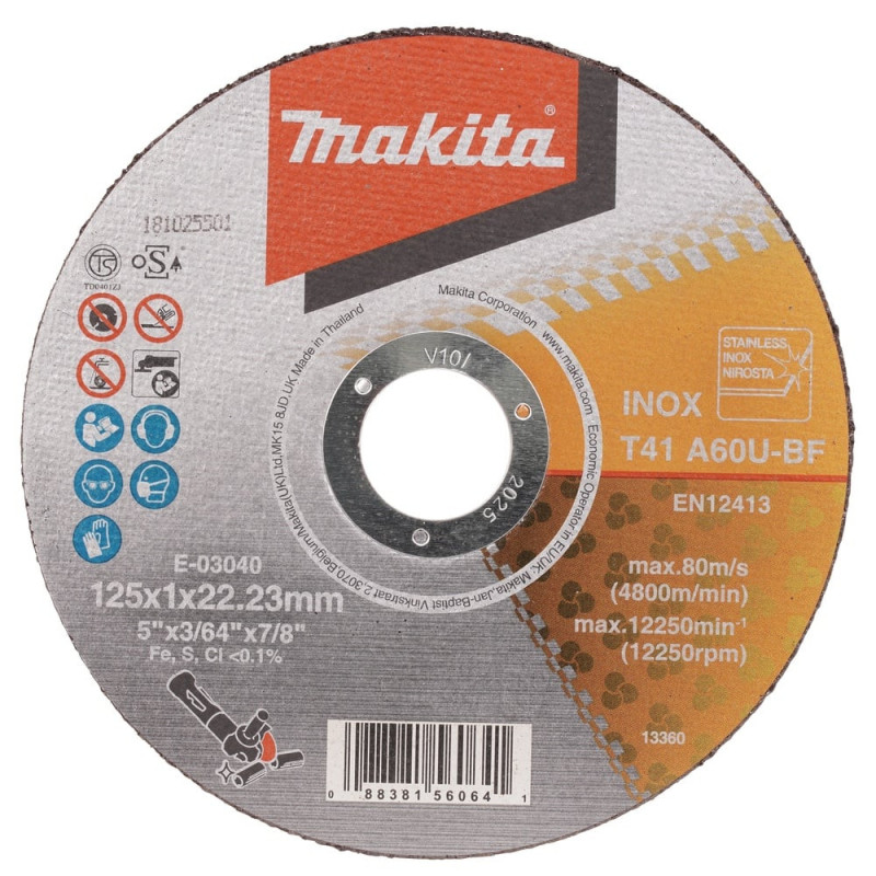 Pjovimo diskas metalui 125mm Makita E-03040