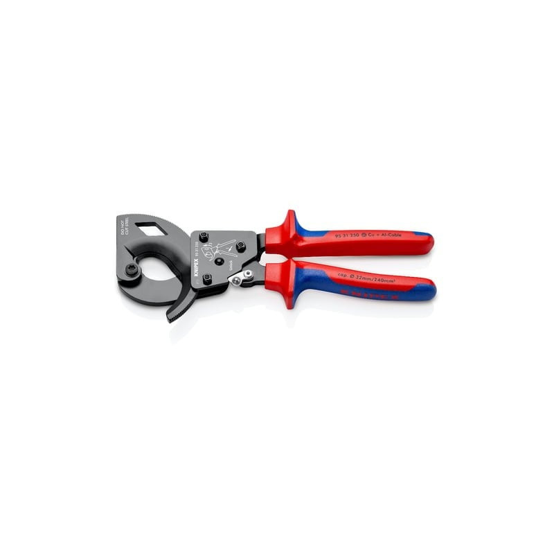 Kabelių kirpimo žirklės KNIPEX 9531250 (Ø32mm / 240 mm2)