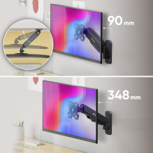 TV SET ACC WALL MOUNT / 13-34" / BLACK G120-B ONKRON