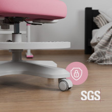 Biuro kėdė - MARK ADLER Junior 4.6 Ergonominė sukamoji su porankiais rožinė