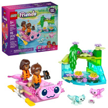Žaislų rinkinys - LEGO FRIENDS 42681 Axolotl Adventure Boat (Lego, 95 dalys, 2 minifigūrėlės)