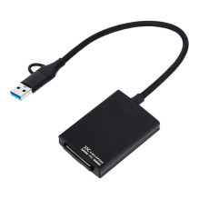 Atminties kortelių skaitytuvas - JJC CR XQD BLACK USB 3.2 Gen1 Type C / USB A