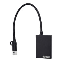 Atminties kortelių skaitytuvas - JJC CR XQD BLACK USB 3.2 Gen1 Type C / USB A