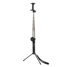 Kameros priedas - Caruba Selfie Stick Large Extendable Tripod with Bluetooth Remote Grey