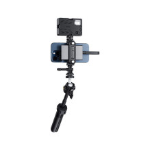 Priedas - JJC SPC S25 Nešiojamojo SSD Laikiklis ir Išmaniojo Telefono Spaustukas