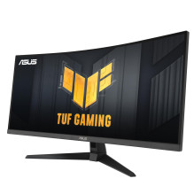 LCD monitorius, ASUS, TUF Gaming VG34VQ3B, 34 colių, žaidimų / išlenktas, skydelis VA, 3440x1440, 16:9, 180Hz, 1 ms, gar