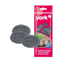 YORK Steel mesh scrub 3 pcs