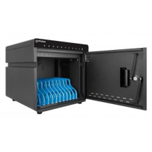 Manhattan iPad to 11" 10-bay Charging Cabinet Desktop via USB-C, Also other tablets and smartphones (with device to