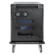 Manhattan Laptop Charging Cart / Trolley via AC Adapter (EU) 32-bay, Install device's AC Adapter (power cables) into uni