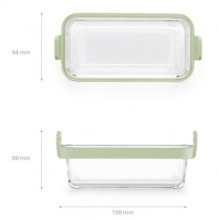 Lékué Air fryer Dual Glass Dishes Set of 2 - Transparent