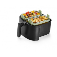 Lékué Air fryer Dual Glass Dishes Set of 2 - Transparent