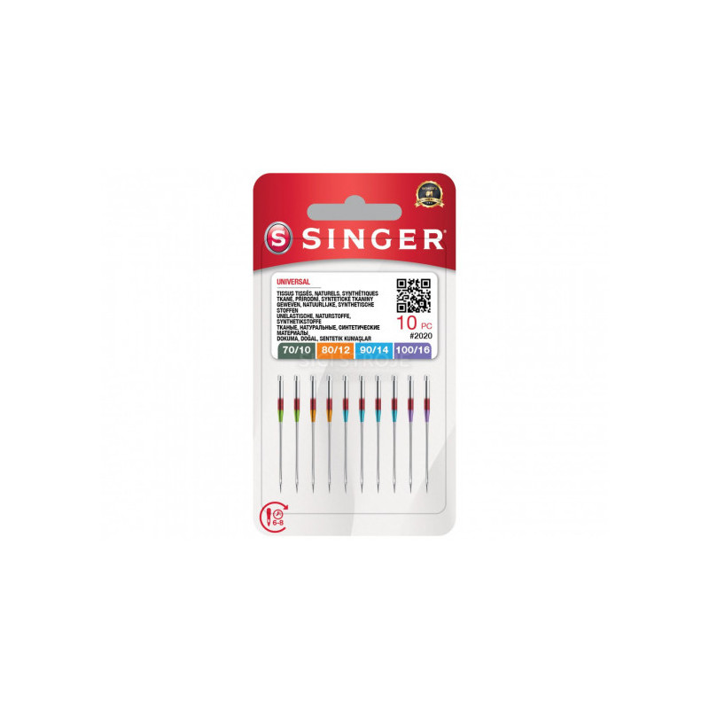 Singer Needles Universal N2020S9111416M1003 №70-80-90-100 10pcs 53001013