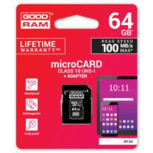 Goodram 64GB microSDXC class 10 UHS I + Adapter