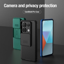 Nillkin „CamShield PRO“ kietas dėklas, skirtas „Xiaomi Redmi Note 13 Pro“, juodas