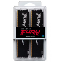 „Kingston Fury Beast Black“ 128 GB, 2 x 64 GB, 5600 MHz DDR5 DIMM KF556C40BBK2-128 atminties modulis