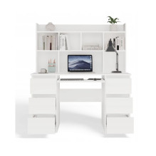 KUBA Desk Set + Extension Piece, White KUBA Desk Set + Extension Piece, White