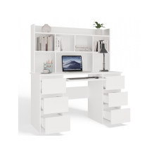 KUBA Desk Set + Extension Piece, White KUBA Desk Set + Extension Piece, White