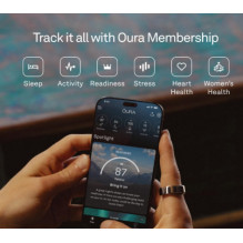 „Oura Ring 4“ išmanusis žiedas, rožinio aukso spalvos, 12 dydis