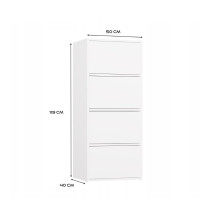 ALMA WHITE CHEST OF DRAWERS