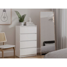 M4 / 60 MALWA CHEST OF DRAWERS 4 DRAWERS WHITE M4 / 60 MALWA CHEST OF DRAWERS 4 DRAWERS WHITE