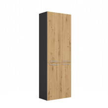 Topeshop NEL 2K DD ANT / ART KP bathroom storage cabinet Graphite, Oak Topeshop NEL 2K DD ANT / ART KP bathroom storage cabinet Graphite, Oak