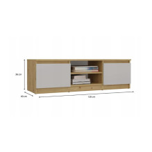 MALWA 120 TV cabinet, artisan oak / cashmere MALWA 120 TV cabinet, artisan oak / cashmere