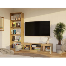 MALWA 140 TV cabinet, artisan oak / cashmere MALWA 140 TV cabinet, artisan oak / cashmere