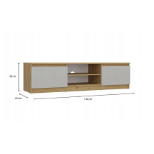MALWA 140 TV cabinet, artisan oak / cashmere MALWA 140 TV cabinet, artisan oak / cashmere