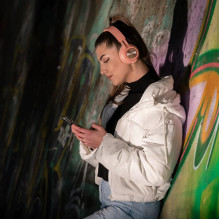 Tellur Feel Bluetooth Over-ear Headphones Pink