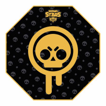 Subsonic Gaming Floor Mat Brawl Stars Drippy Skull
