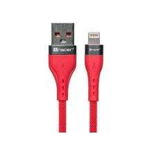 Tracer 47492 USB A - Lightning M / M 1 m kabelis, raudonas