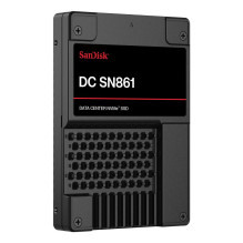 SSD, SANDISK, DC SN861, 1920 GB, PCI Express 5.0, NVMe Taip, Įrašymo greitis 3600 MB/s, Skaitymo greitis 13700 MB/s, U.2