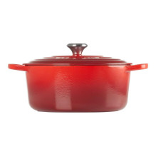 Virtuvės Indai - Le Creuset Signature Keptuvė 28cm Apvalus Ketaus Vyšninė Raudona