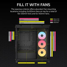 Corsair 4500X RS-R ARGB Tempered Glass Mid-Tower, Black Midi Tower
