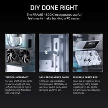 Corsair 4500X RS-R ARGB Tempered Glass Mid-Tower, White Midi Tower