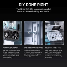 Corsair 4500X LX-R RGB Tempered Glass Mid-Tower, White Midi Tower