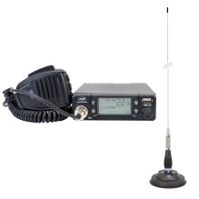 CB PNI Escort HP 9700 USB radijo stoties paketas ir CB PNI ML100 antena su magnetiniu pagrindu