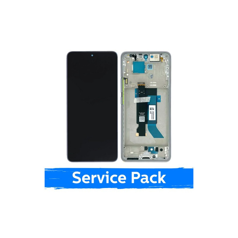 Ekranas skirtas Xiaomi Redmi Note 14 Pro 5G su rėmeliu / Lavender Purple / (Service Pack)